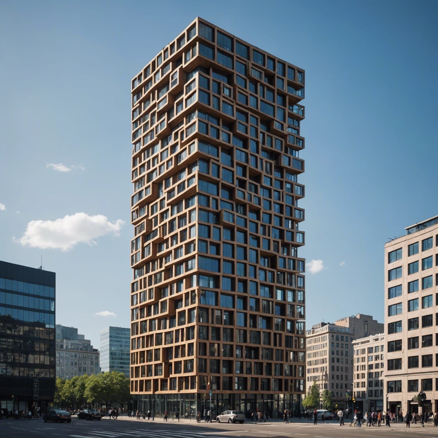 Skyscraper as a Giant Jenga Game