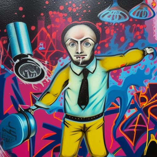 Raskolnikov Swimming in Dollars: Graffiti Style