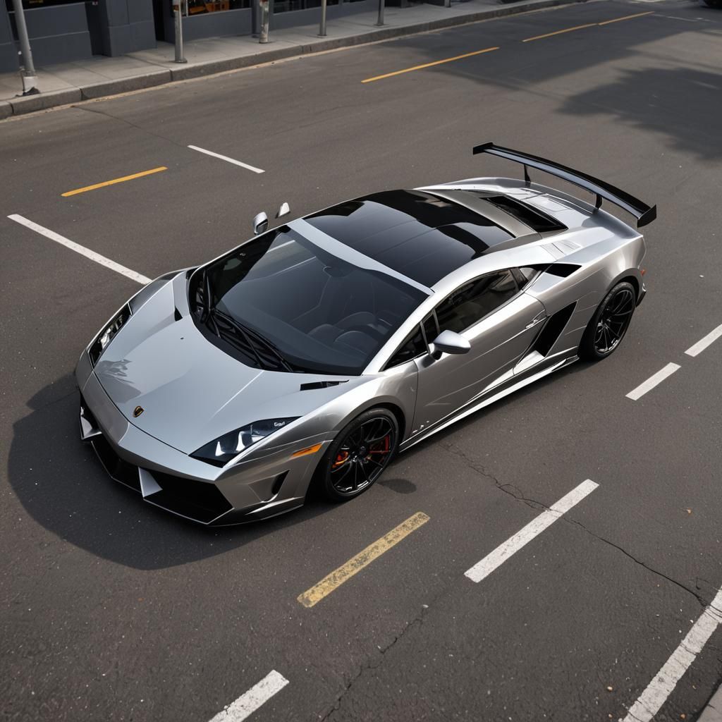 Silver Chrome Lamborghini Gallardo CGI Masterpiece