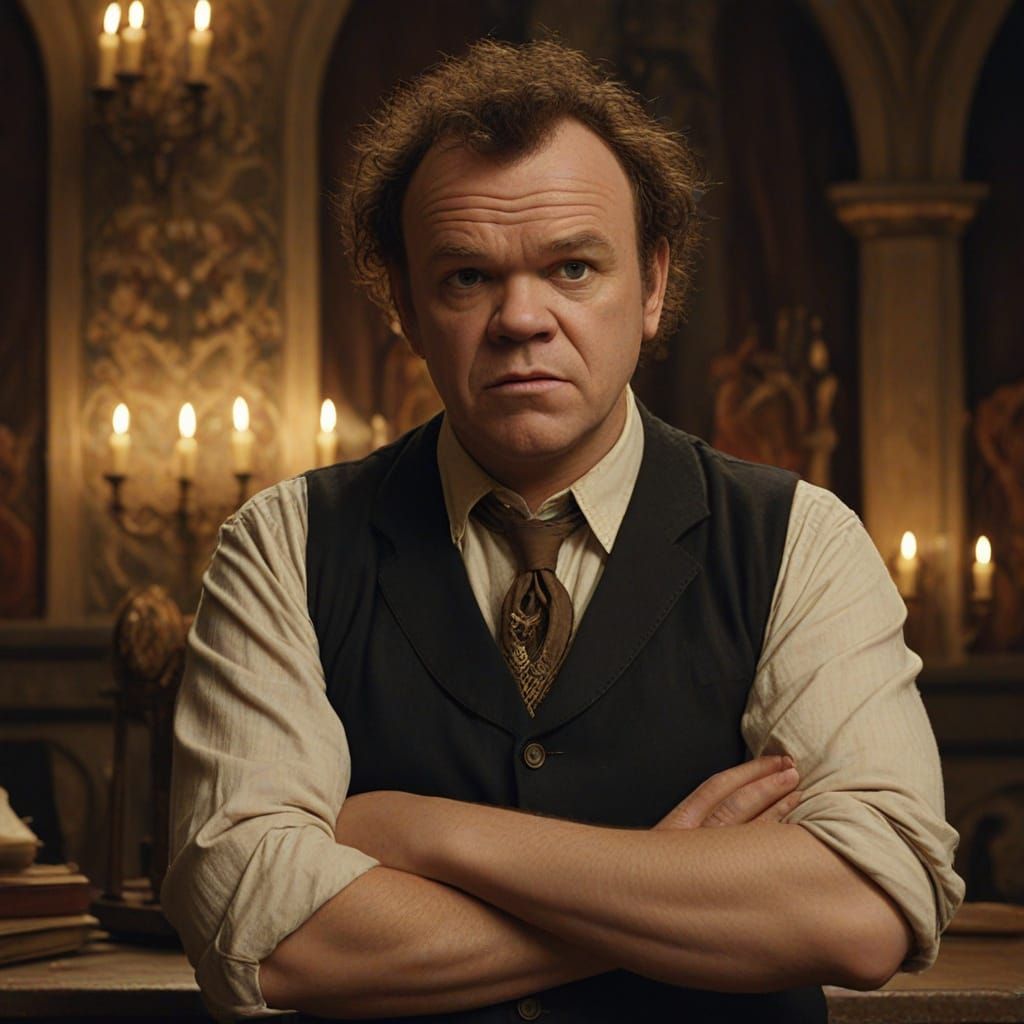 John C Reilly as Grumpy's Son: Gothic Fantasy Portrait