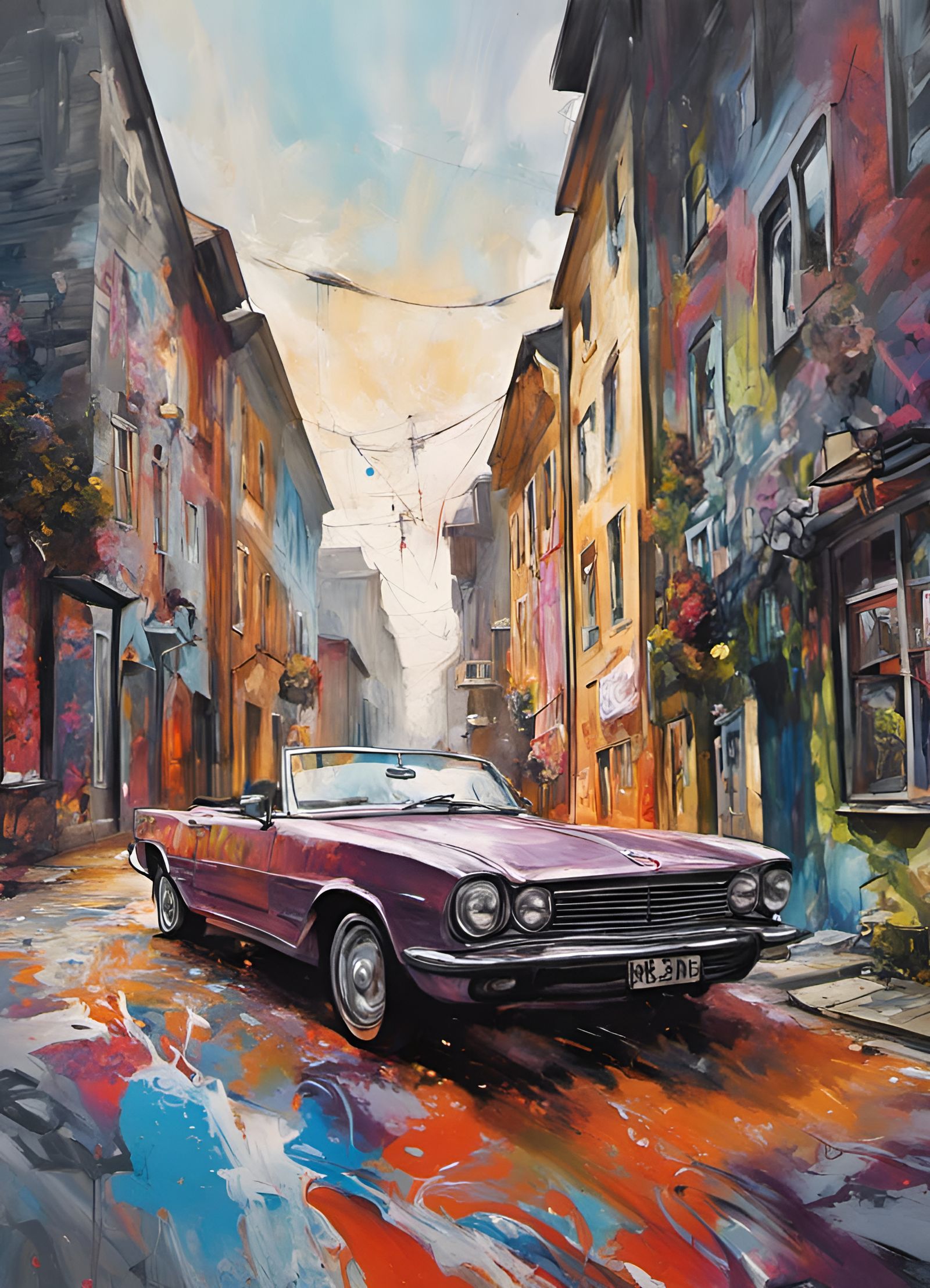 Terje Tysland Drives Convertible: Graffiti Art Style
