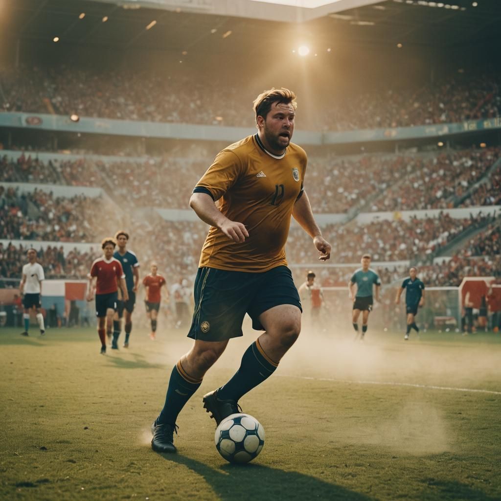 Big Fat Man Scores in Stadium Showdown