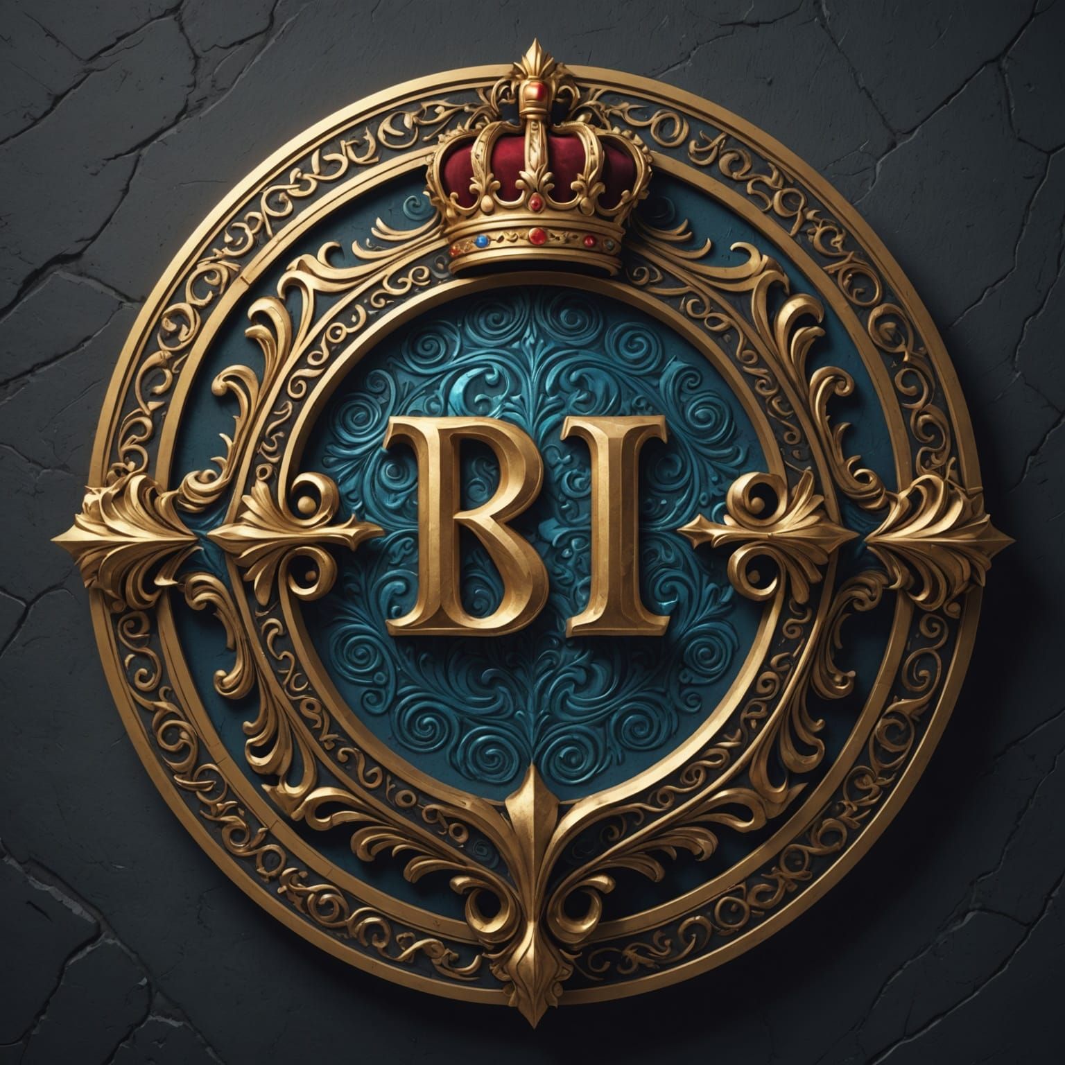 Royal YouTube Logo: Detailed Matte Painting