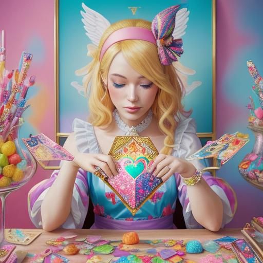 Whimsical Candy Art: Tarot Reading with Pugs