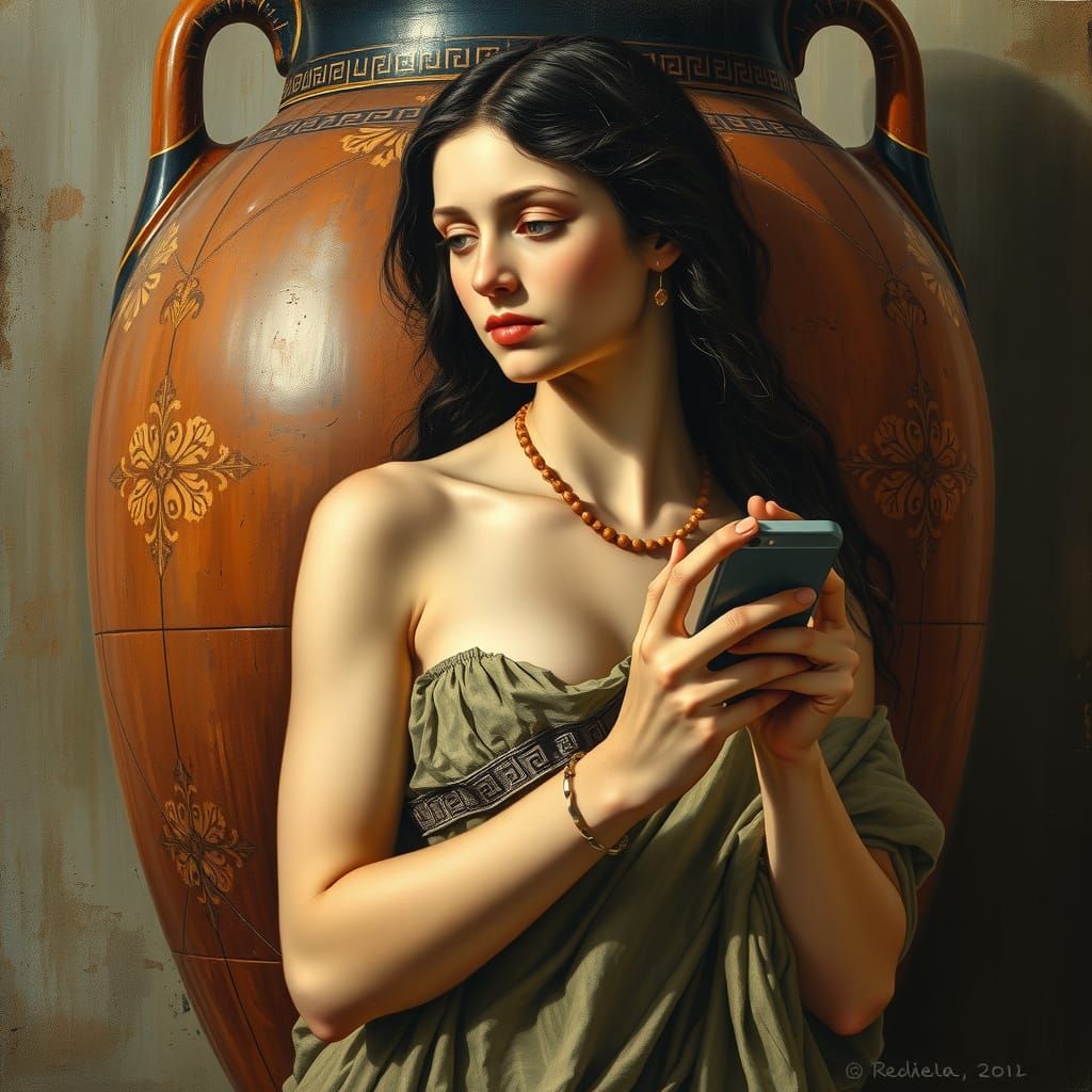 Picture on an amphora