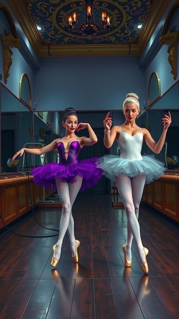 Lucy & Moth on their toes