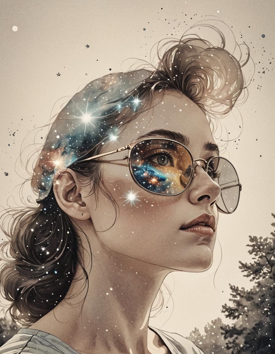 Universe Reflected in Glasses: Cosmic Vision