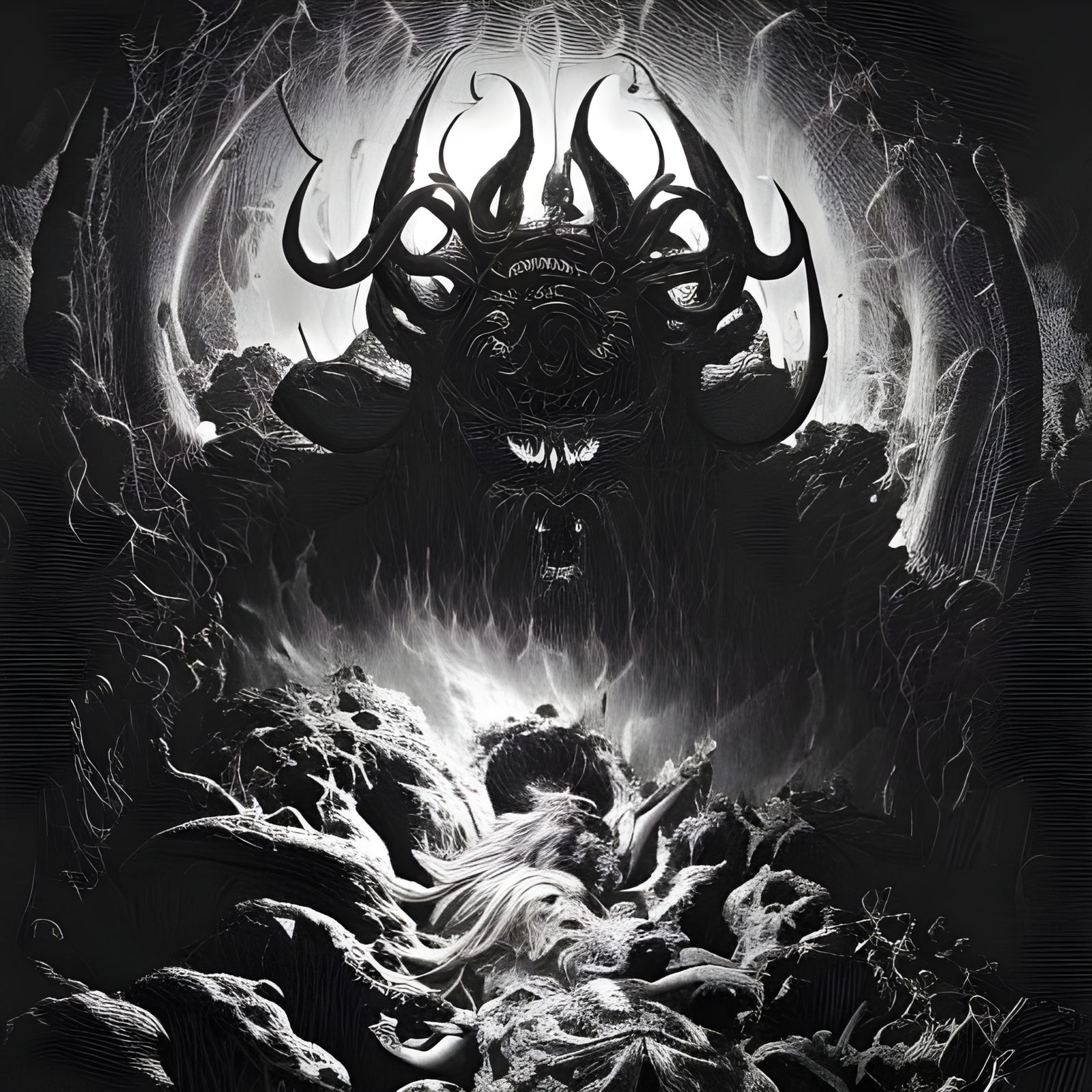 Belphegor in Fire and Brimstone, Digital Art