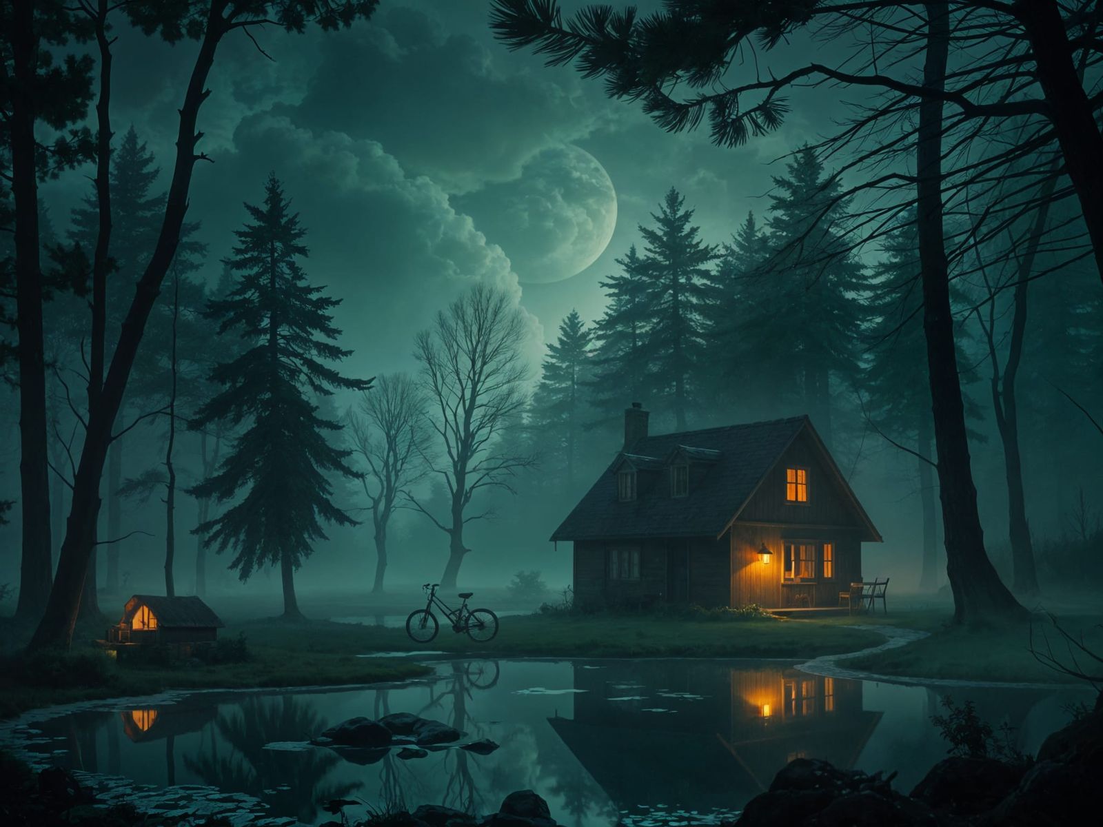 Enchanted Fairy Village in Moody Shinkai Style