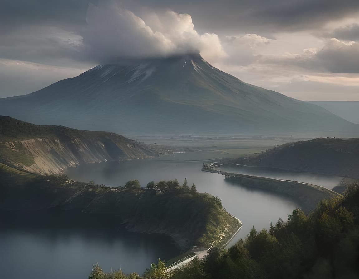 Beautiful Lake Landscape in Realistic HDR Photography