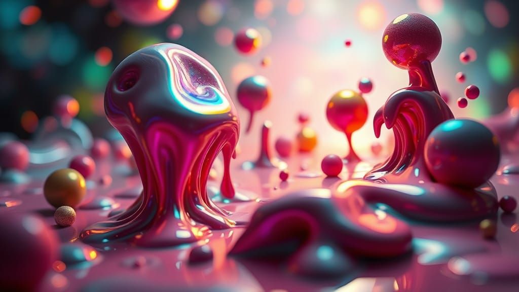 Vibrant Cityscape at Night in Anamorphic Bokeh