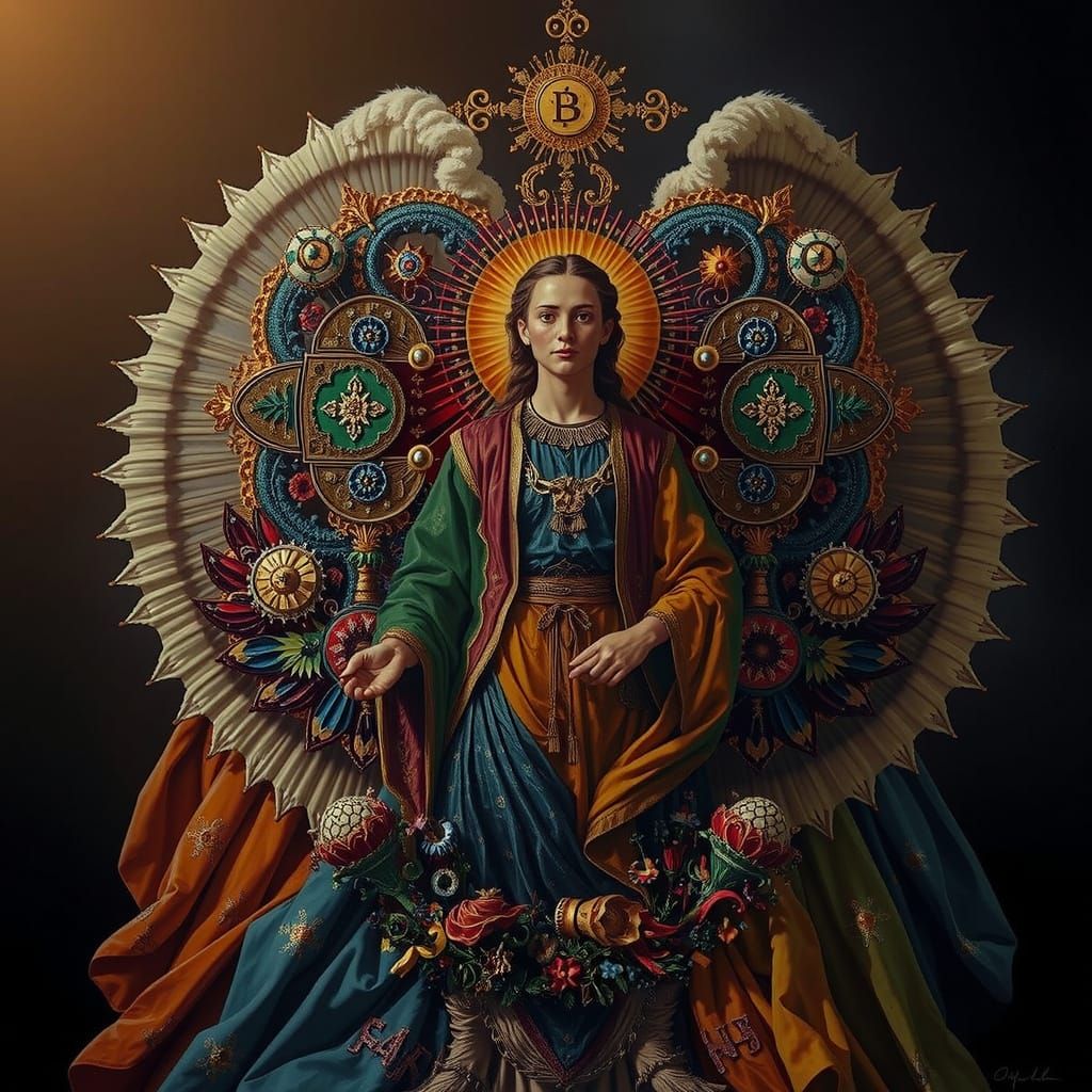 Masterpiece Painting of Beauty and Truth