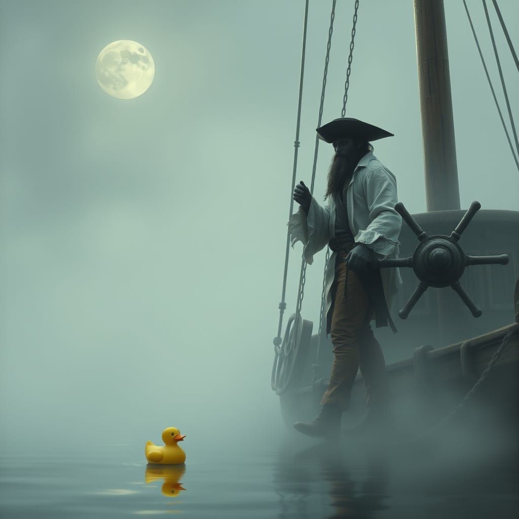 Spectral Pirate Sails the Ethereal Grey