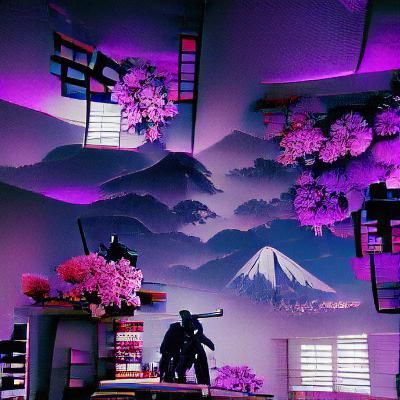 Samurai in Purple: A Gaming Aesthetic Japan
