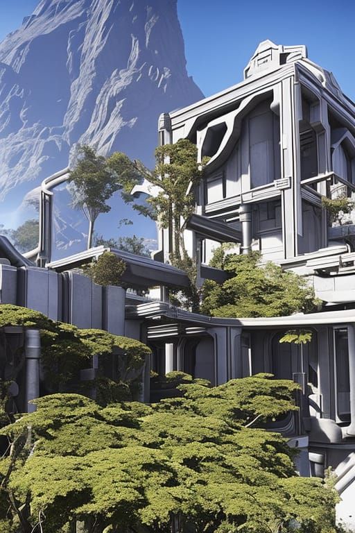 Futuristic Chapel with Psychedelic Sci-Fi Decor