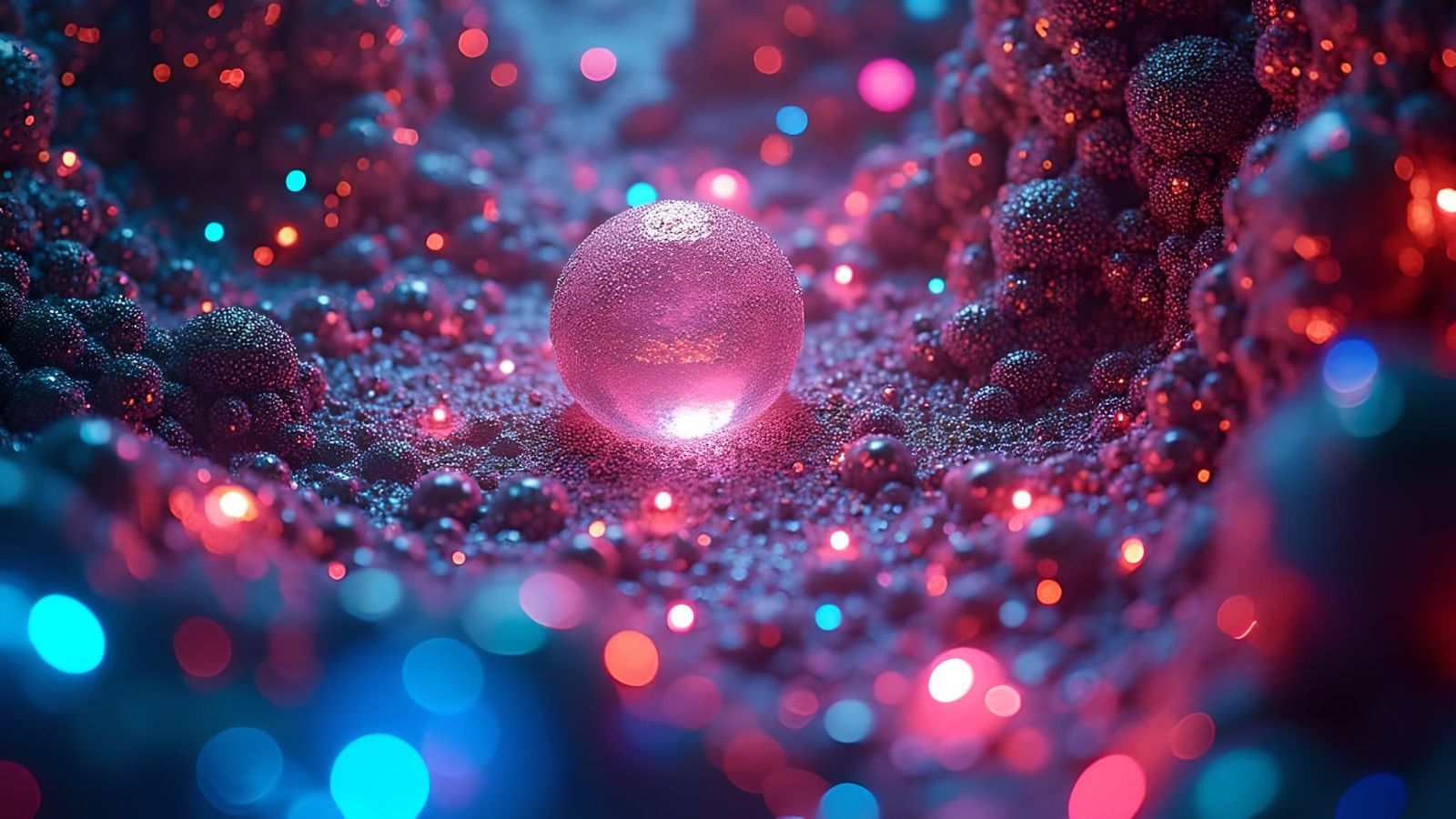 Psychedelic Sci-Fi Substance Lab in Fluorescent Colors