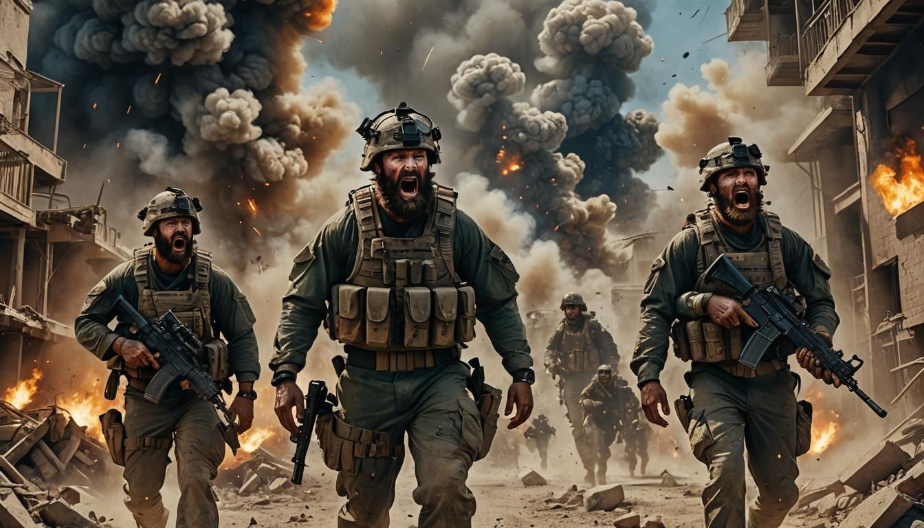 Marines in Afghanistan: Hyper-Realistic Concept Art