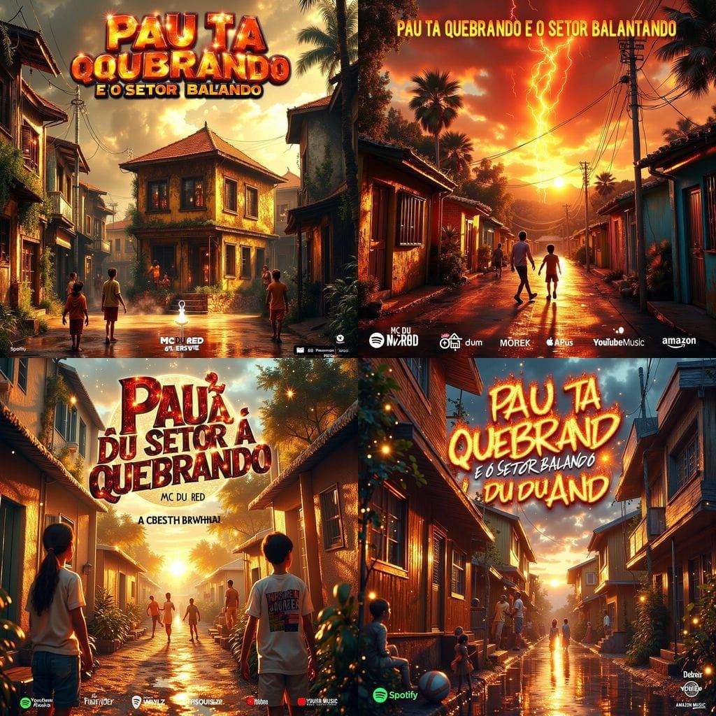 Vibrant Favela Scene With Explosive Sound