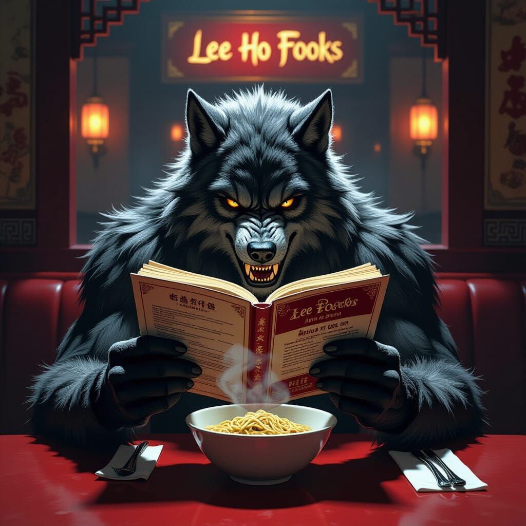 Werewolf Dines in Atmospheric Chinese Restaurant