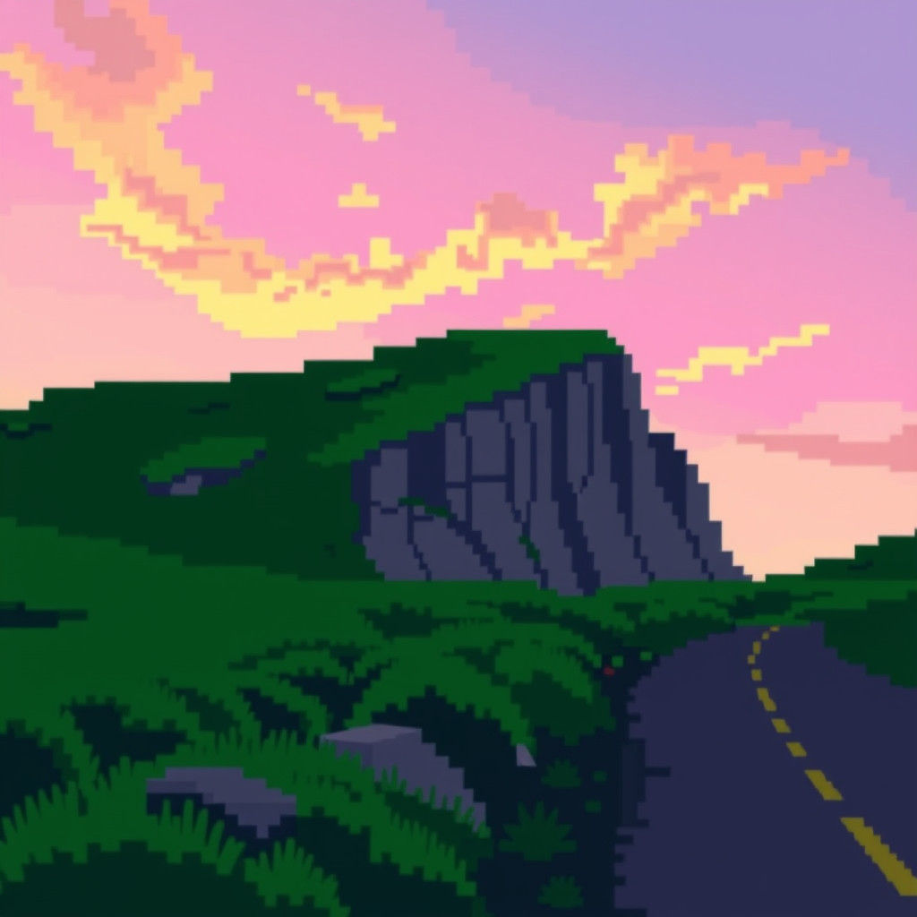 Abstract Composition in Vibrant Colors