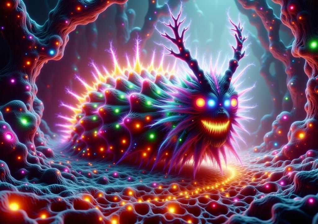 Happy Caterpillar on Graphene Roller Boots