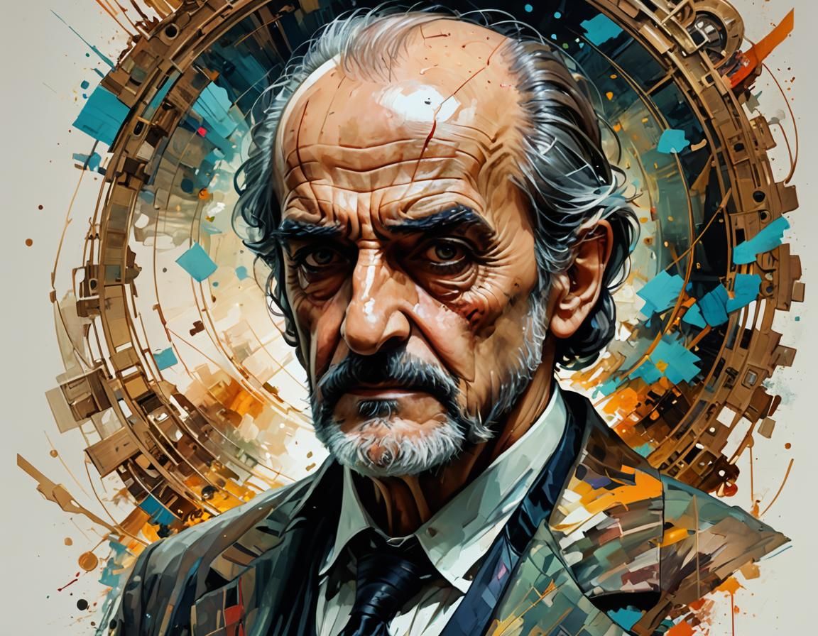 The Master: Doctor Who, Oil on Canvas Portrait