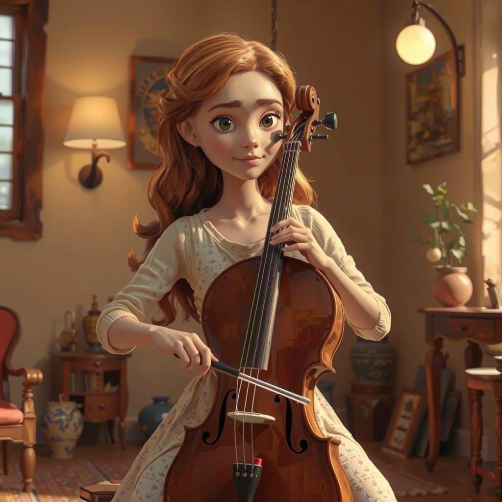 Ethereal Figure in Futuristic Digital Landscape