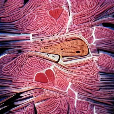 Cardiac Muscle Tissue Under Microscope