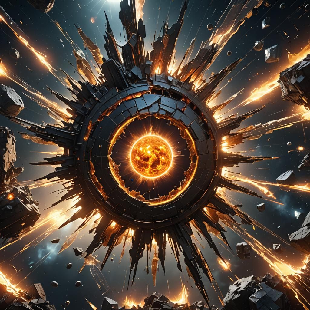 Shattered Solar System Portrait in Space