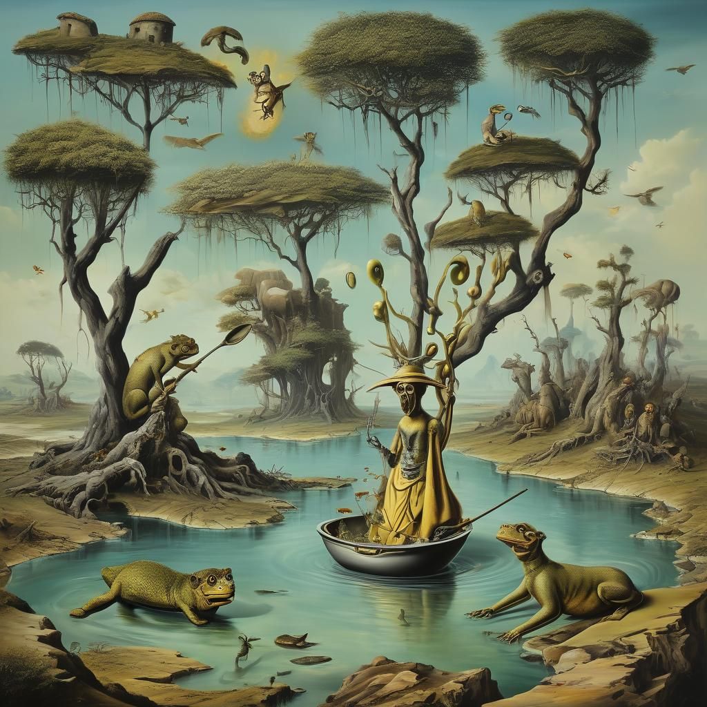 Surreal Spoon: Crocodiles, Monkeys, and Melting Forms