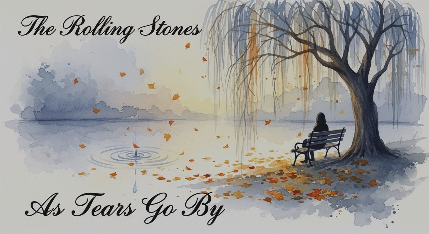 Rolling Stones As Tears Go By Watercolour Title Page