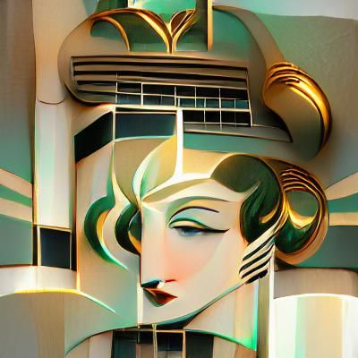 Stylish Art Deco Inspired AI Design