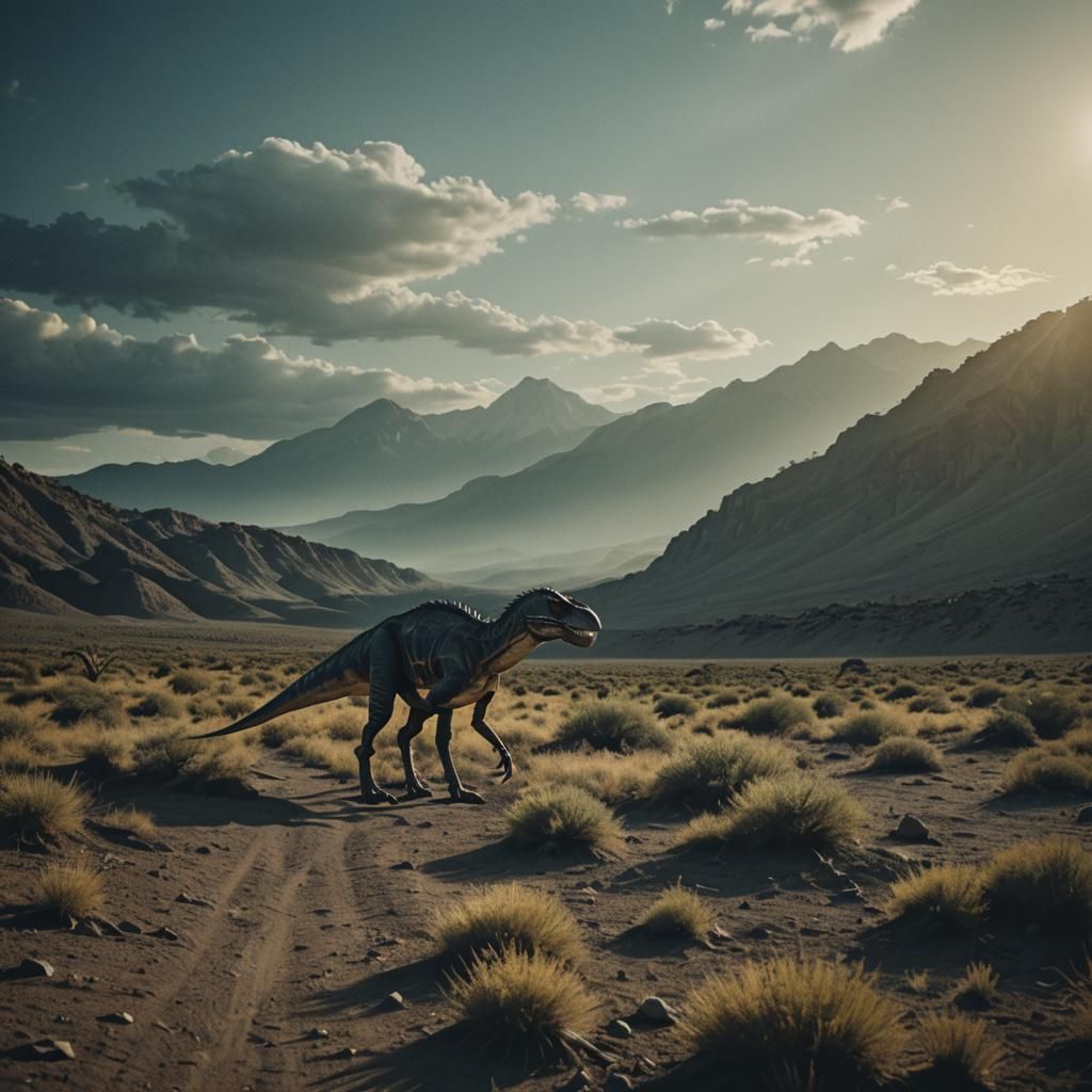 Dramatic Cinematic Film Still with Film Grain