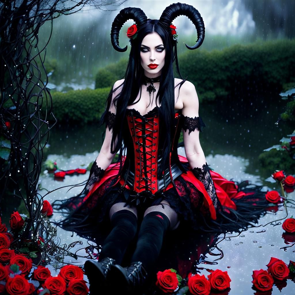 Beautiful Anime Demon Girl