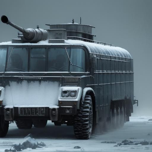 Icy Nomad and Armored Car Concept Art