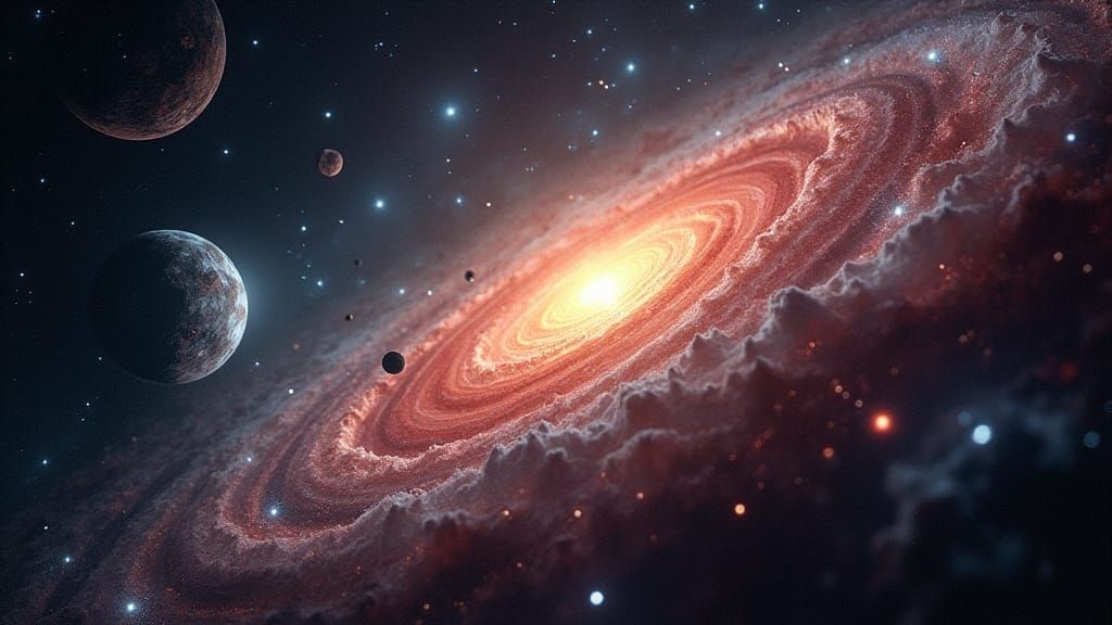 Cosmological Phenomena in Deep Space: Color HDR Rendering