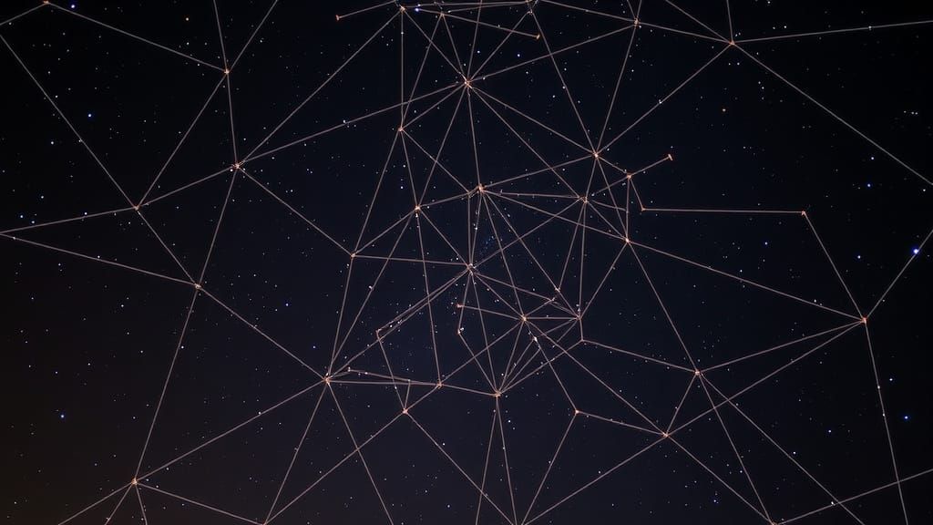 Triangulated Starry Sky: A Celestial Blueprint
