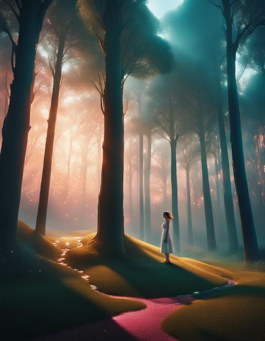 Majestic Unreal Scene with Dynamic Lighting