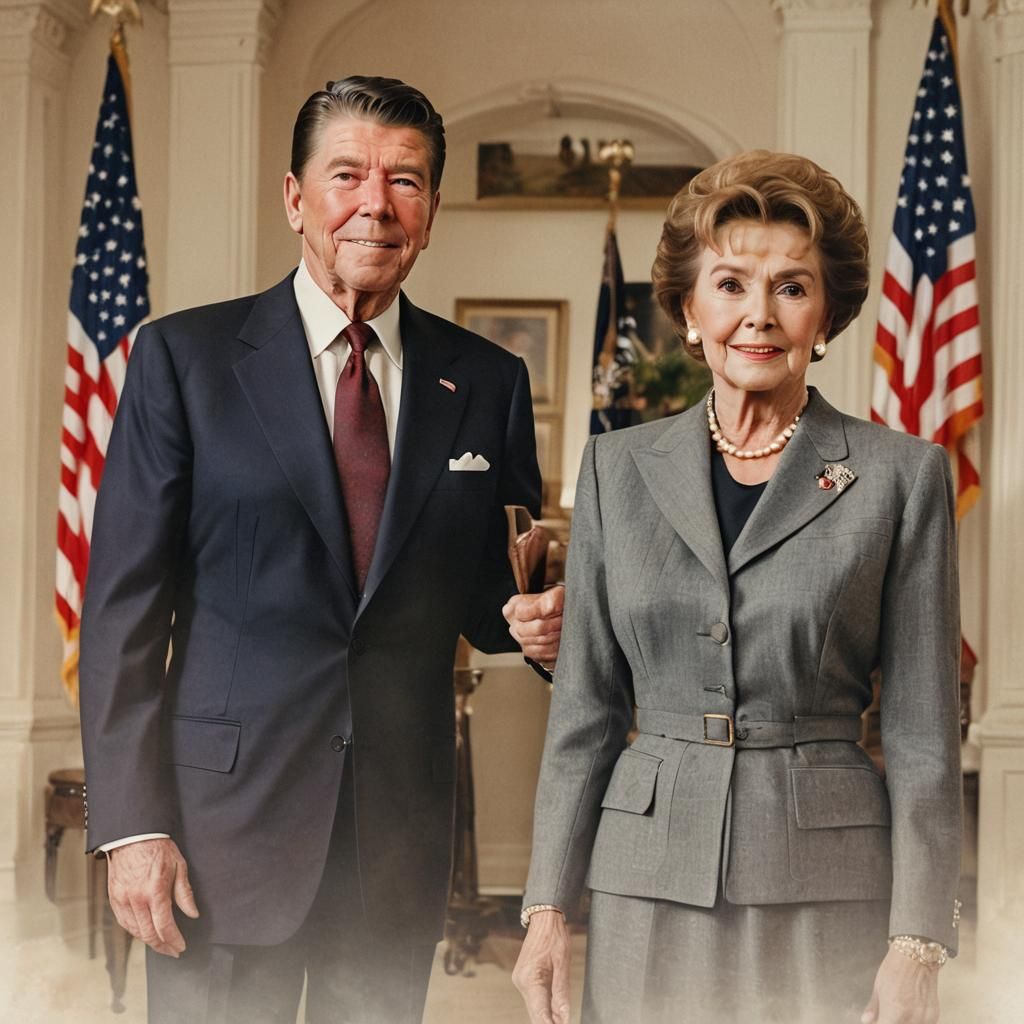 Classic Presidential Portrait in Digital Photography Style