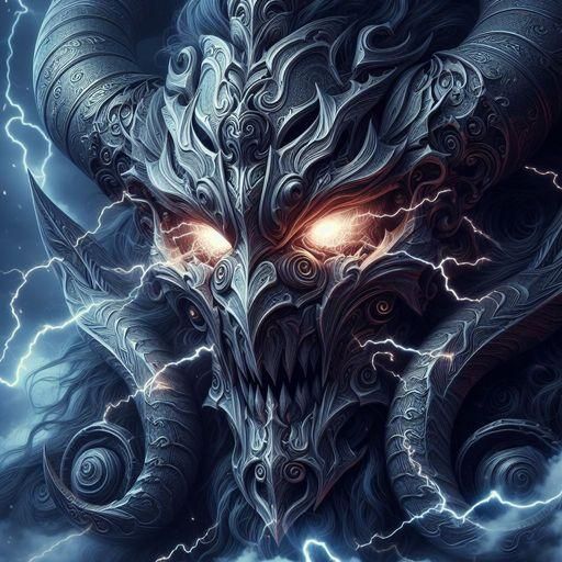 Maelstrom Lord: Storm Cloud Helmet with Lightning