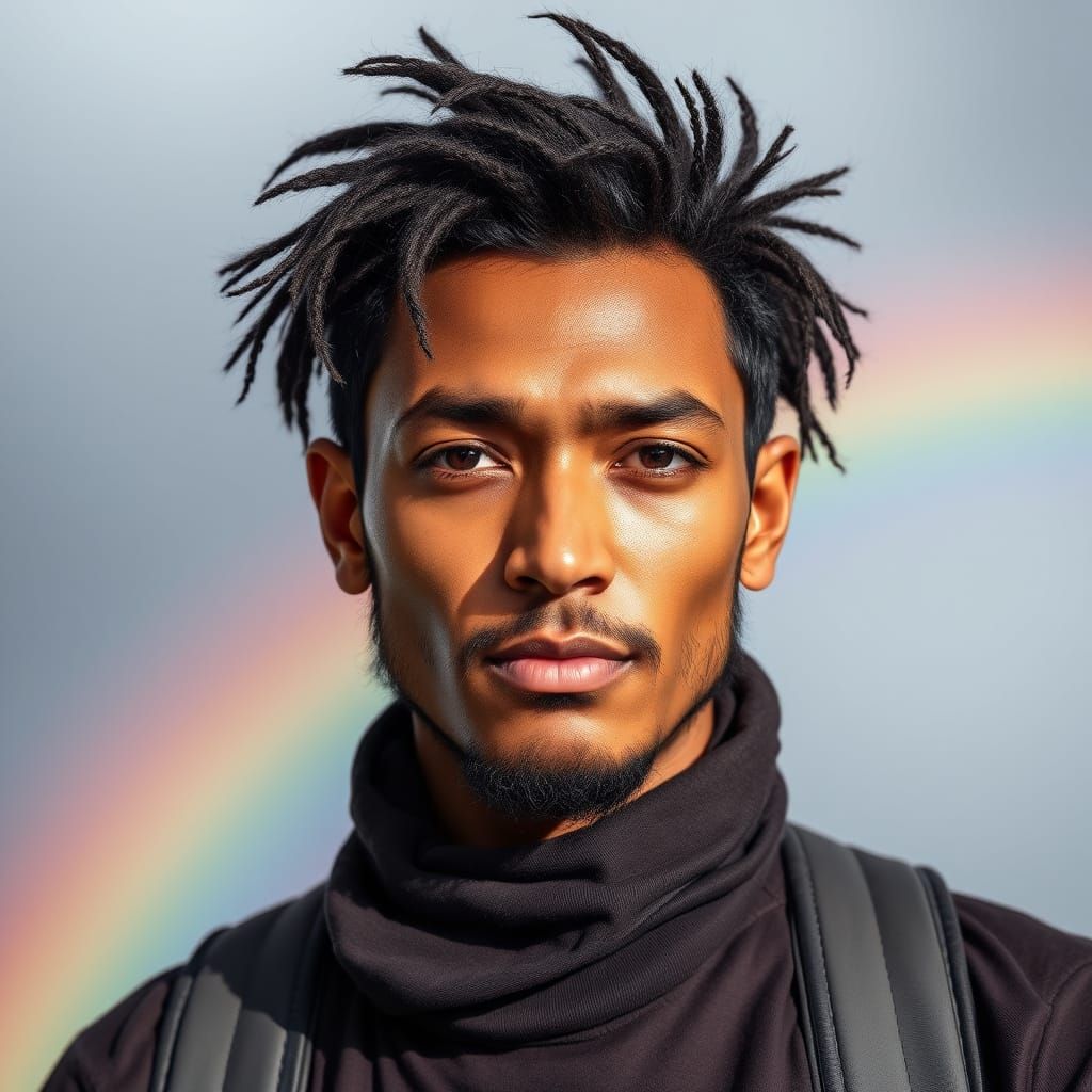 Assertive Rainbow: A Transgender Pride Illustration