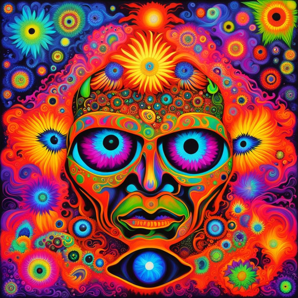 Psychedelic Flying Eyeball: A Fluorescent Mandela Effect