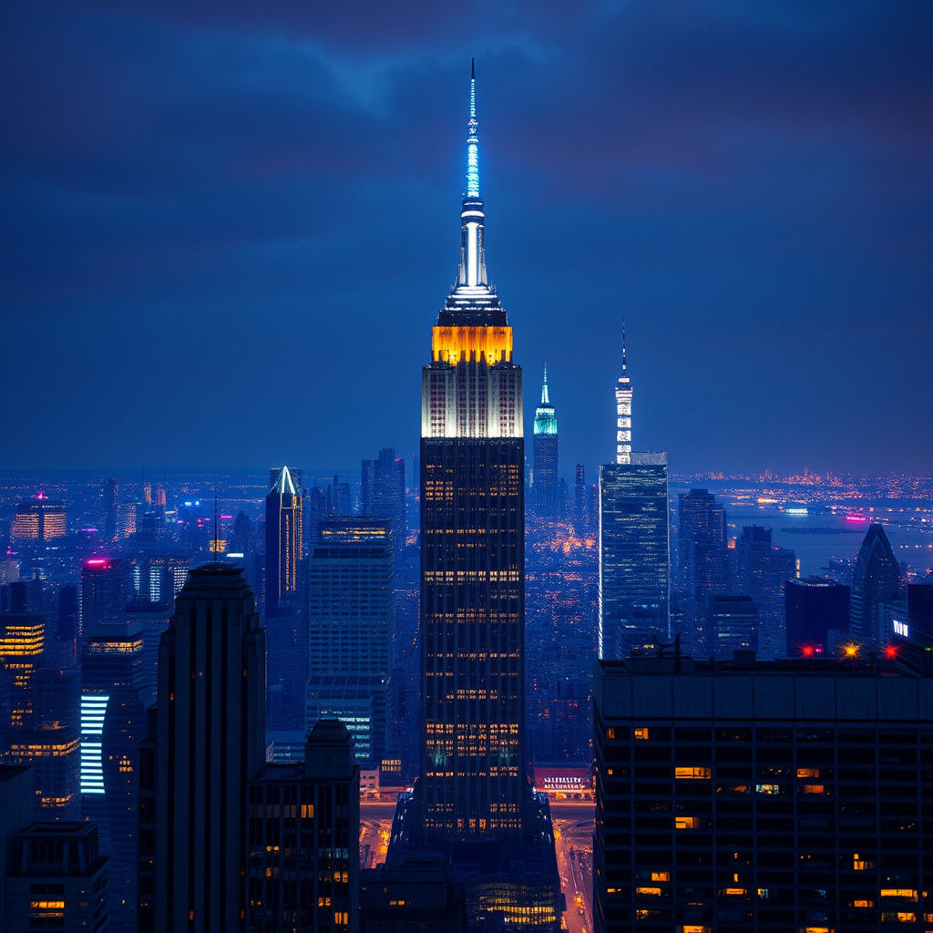 New York City Skyline with Empire State Building