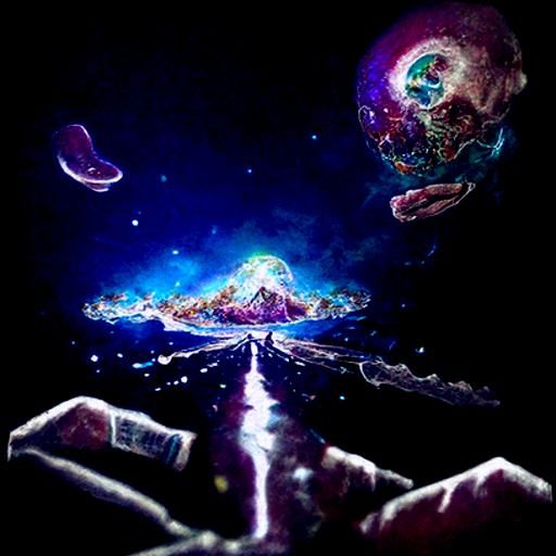 Apocalyptic Holographic Illustration by Pablo Amaringo