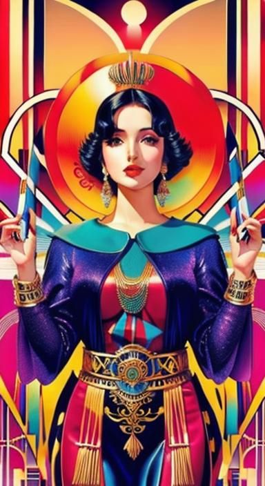 Colorful Art Deco Design in 4K