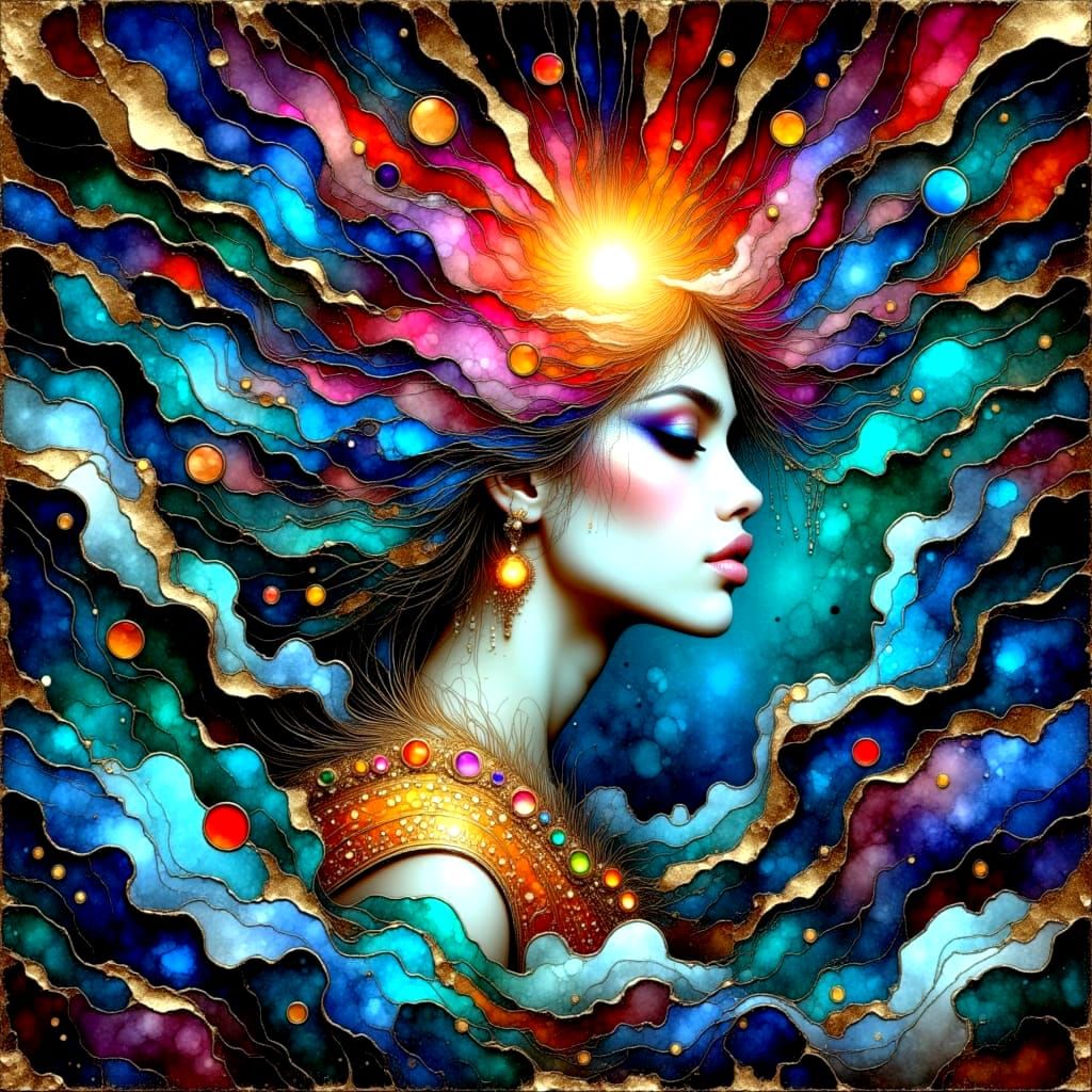 Whirlwind Love in Neon Grunge Style