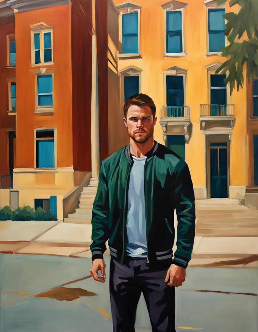 Realistic Portrait of a Young Man