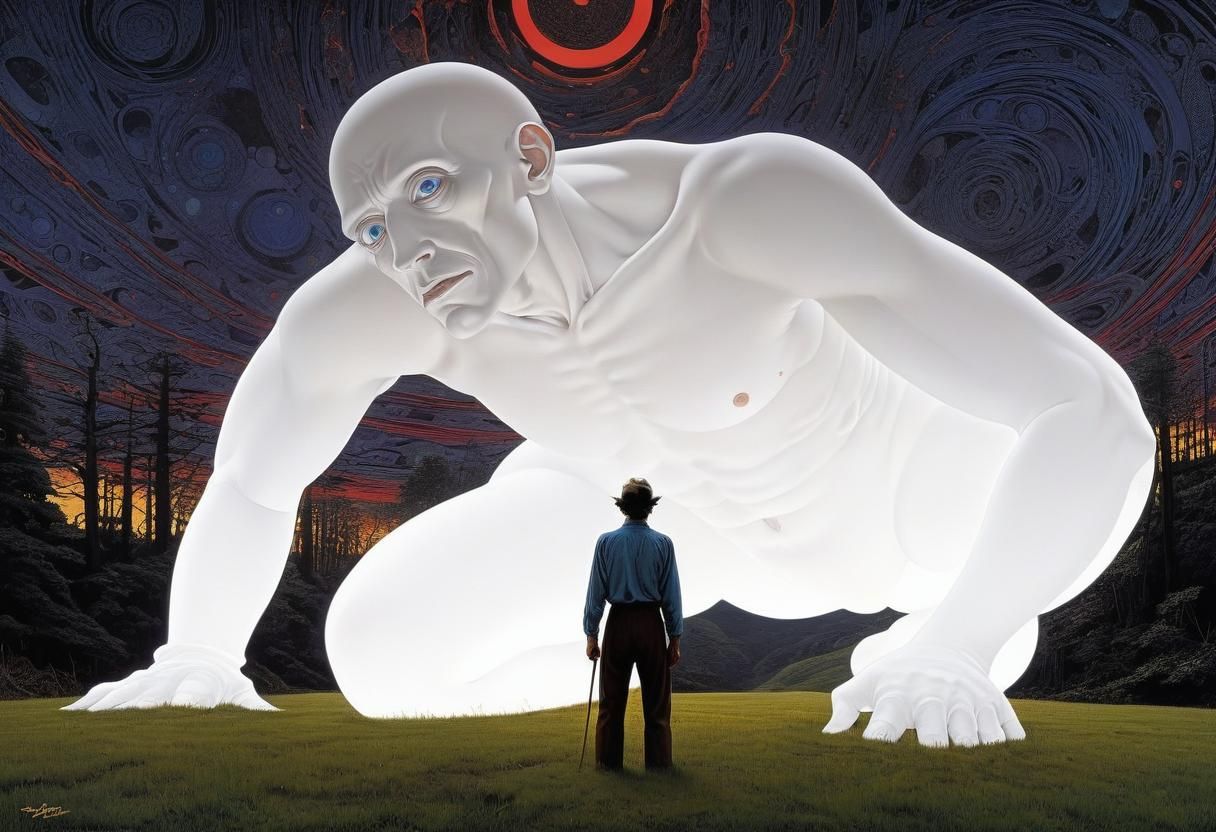 Surreal Ghostly Landscape in Hallucinatory Style