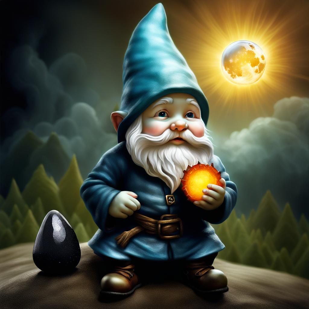 Gnome Obsidian Ritual: A Photographic Masterpiece