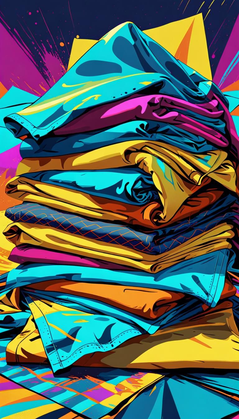 Made a rag pile of my shiny clothes.